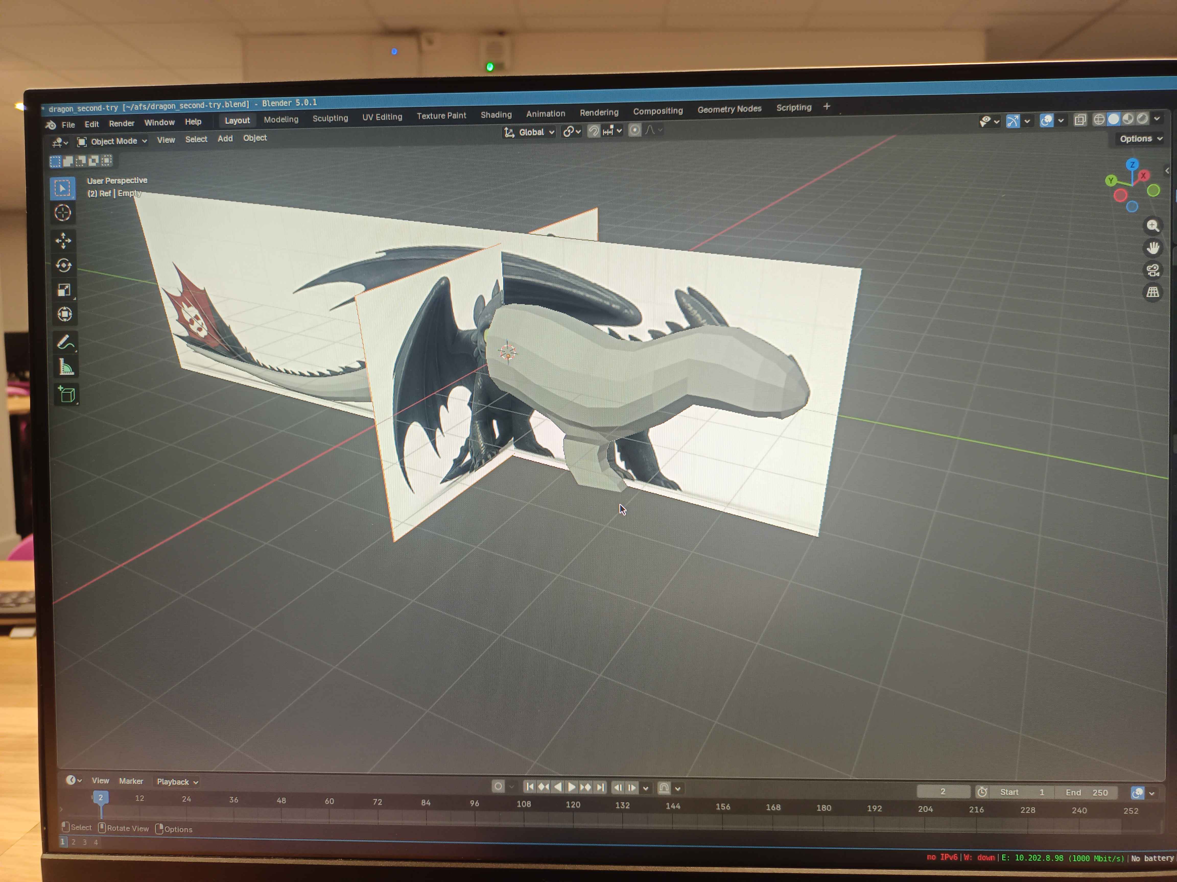 Modélisation de Krokmou dans Blender